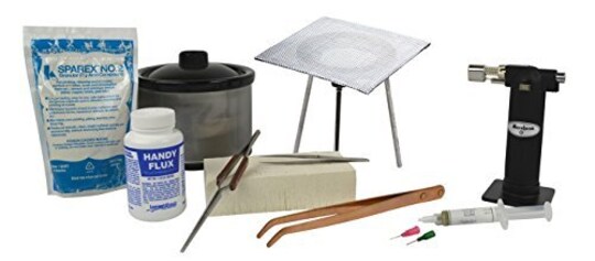 SKORDO 6-Piece Jewelry Soldering Kit - Ceramic Boards, Copper Tong & Reverse Tweezers Set SKORDO 6-Piece Jewelry Soldering Kit - Ceramic Boards, Copper Tong & Reverse Tweezers Set